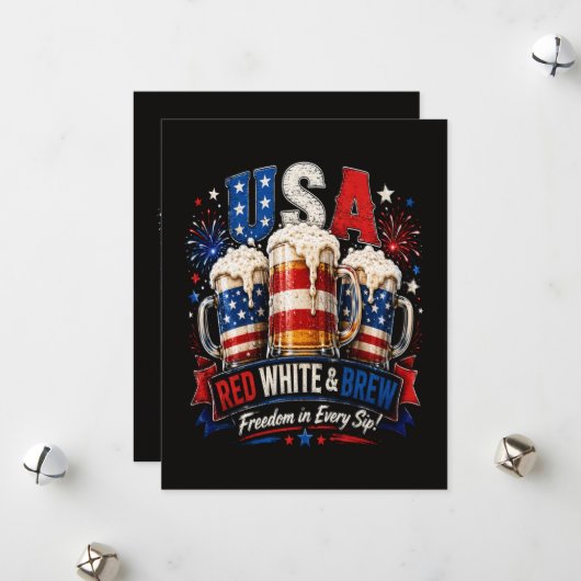 4 juli amerika 250ste feestdagenkaart (Voorkant / Achterkant in situ)