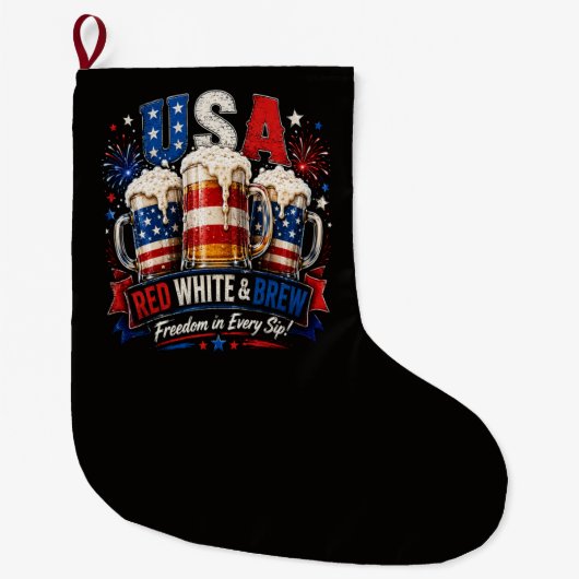 4 juli amerika 250ste grote kerstsok (Voorkant)