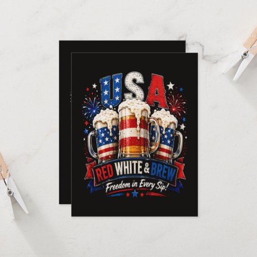4 juli amerika 250ste kaart (Voorkant / Achterkant in situ)