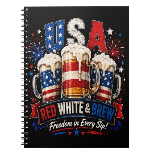 4 juli amerika 250ste notitieboek (Voorkant)