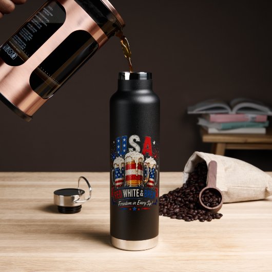 4 juli amerika 250ste waterfles (Koffie (Gedraaid)  )