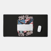 4 juli Amerika Amerikaanse patriottische adelaar Bureaumat (Keyboard & Muis)