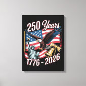 4 juli Amerika Amerikaanse patriottische adelaar Canvas Afdruk (Voorkant)