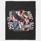 4 juli Amerika Amerikaanse patriottische adelaar Fleece Deken (Voorkant)