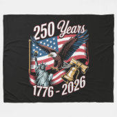 4 juli Amerika Amerikaanse patriottische adelaar Fleece Deken (Voorkant (Horizontaal))