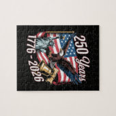 4 juli Amerika Amerikaanse patriottische adelaar Legpuzzel (Horizontaal)