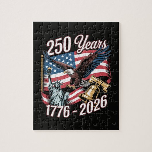 4 juli Amerika Amerikaanse patriottische adelaar Legpuzzel (Verticaal)
