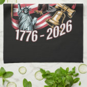 4 juli Amerika Amerikaanse patriottische adelaar Theedoek (Gevouwen)