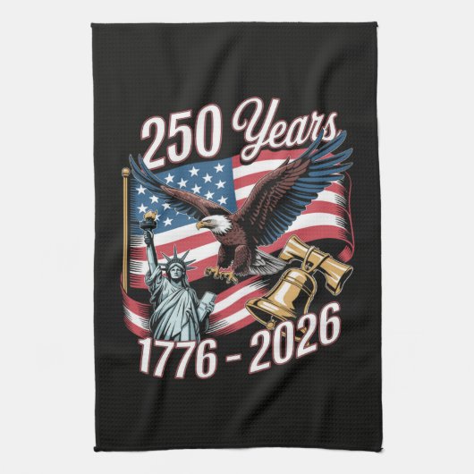 4 juli Amerika Amerikaanse patriottische adelaar Theedoek (Verticaal)