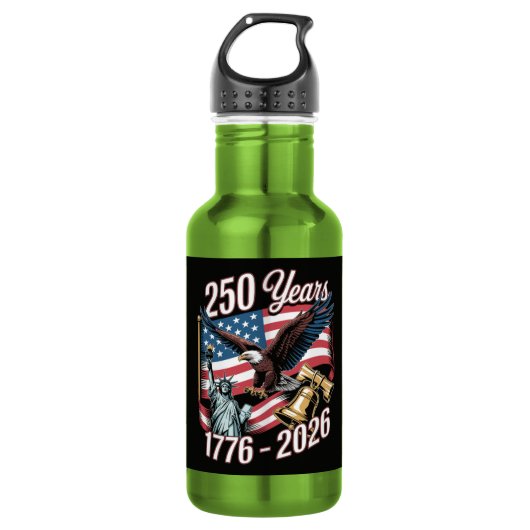 4 juli Amerika Amerikaanse patriottische adelaar Waterfles (Voorkant)