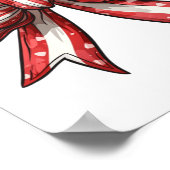 4 juli Amerika Coquette Boog Onafhankelijkheidsdag Poster (Hoek)