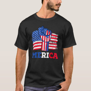 4 juli Amerika eerste Amerikaanse beschermer USA F T-shirt