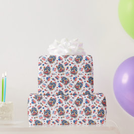 4 juli Amerika Onafhankelijkheid mevrouw Gnome  Cadeaupapier