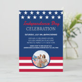 4 juli Amerika Onafhankelijkheidsdag Feestviering Kaart (Staand voorkant)