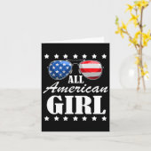 4 juli Amerika Onafhankelijkheidsdag Patriottische Kaart (Gele Bloem)