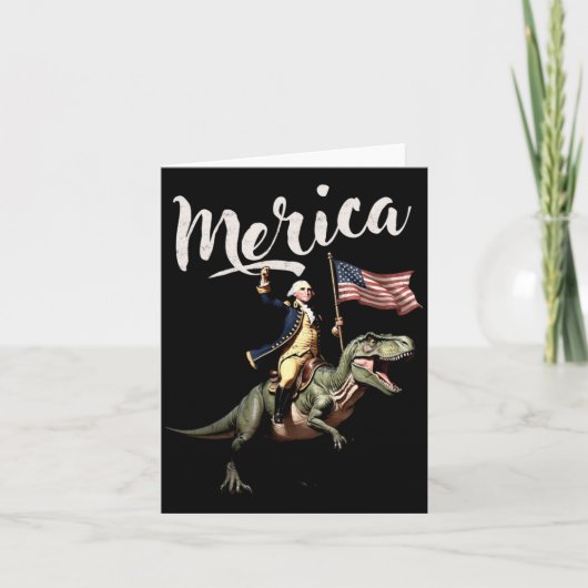 4 juli Amerika Oprichter Ridderij Een Kaart (Voorkant)