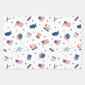 4 juli Amerika Pakpapier Set Inpakpapier Vel (Voorkant)