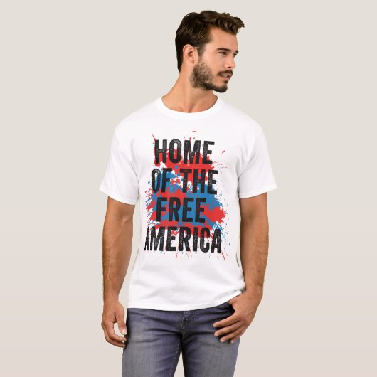 4 juli Amerika T-shirt (Voorkant volledig)