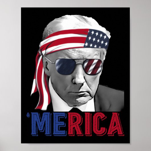 4 juli Amerika Trump Amerikaanse vlag VS Poster (Voorkant)