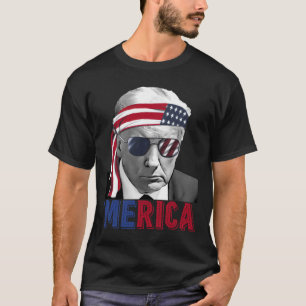 4 juli Amerika Trump Amerikaanse vlag VS T-shirt