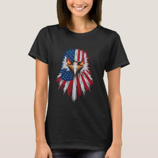 4 juli Amerika Vlag Bald Eagle Patriotic T-shirt