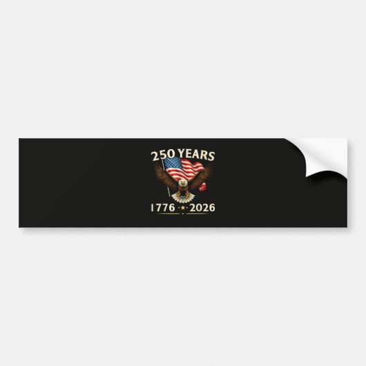 4 juli Amerika VS Patriottische Adelaar  Bumpersticker (Voorkant)