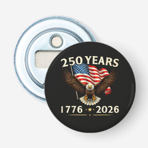 4 juli Amerika VS Patriottische Adelaar Button Flesopener