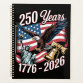 4 juli Amerika VS Patriottische Adelaar Planner (Voorkant)