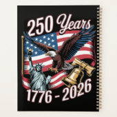 4 juli Amerika VS Patriottische Adelaar Planner (Achterkant)