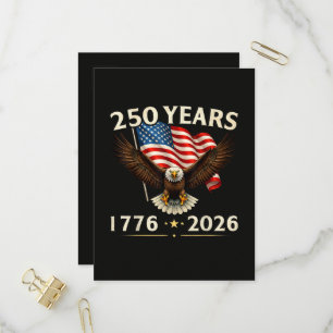 4 juli Amerika VS Patriottische Adelaar  Uitnodiging Briefkaart