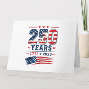4 juli Amerika VS Vlag Patriottisch 250e Verjaarda Kaart