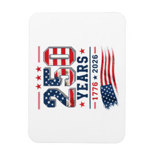 4 juli Amerika VS Vlag Patriottisch 250e Verjaarda Magneet