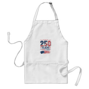 4 juli Amerika VS Vlag Patriottisch 250e Verjaarda Standaard Schort
