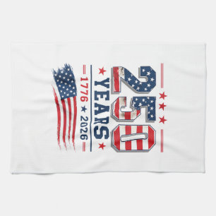 4 juli Amerika VS Vlag Patriottisch 250e Verjaarda Theedoek