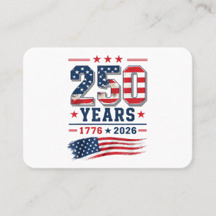 4 juli Amerika VS Vlag Patriottisch 250e Verjaarda Visitekaartje