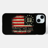 4 juli Amerika VS-vlag Patriottisch Case-Mate iPhone Case (Achterkant (horizontaal))