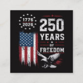 4 juli Amerika VS Vlag Patriottisch Informatiekaartje (Voorkant)