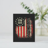 4 juli Amerika VS Vlag Patriottisch Kaart (Staand voorkant)