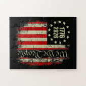 4 juli Amerika VS-vlag Patriottisch Legpuzzel (Horizontaal)