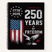 4 juli Amerika VS Vlag Patriottisch Notitieboek (Voorkant)