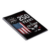 4 juli Amerika VS Vlag Patriottisch Notitieboek (Rechterzijde)