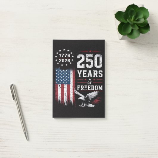4 juli Amerika VS Vlag Patriottisch Post-it® Notes (Kantoor)