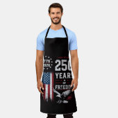 4 juli Amerika VS Vlag Patriottisch Schort (Gedragen)