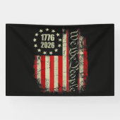 4 juli Amerika VS Vlag Patriottisch Spandoek (Horizontaal)