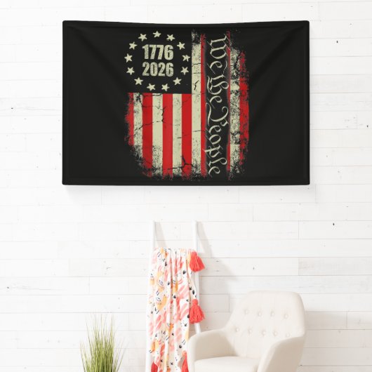 4 juli Amerika VS Vlag Patriottisch Spandoek (Insitu)