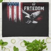 4 juli Amerika VS Vlag Patriottisch Theedoek (Gevouwen)