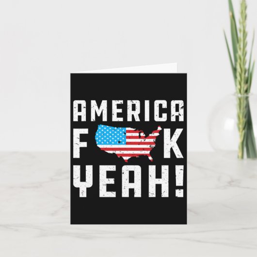 4 juli Amerika Yeah Grappig Cadeau  Kaart (Voorkant)