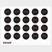 4 juli Amerikaans gezin Schattig Ronde Sticker (Vel)