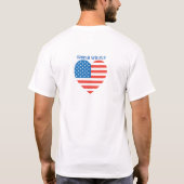4 juli Amerikaans Vlag Vuurwerk Vlag van het Vlag  T-shirt (Achterkant)