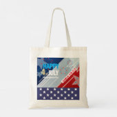 4 juli Amerikaans Vlag Vuurwerk Vlag van het Vlag  Tote Bag (Achterkant)